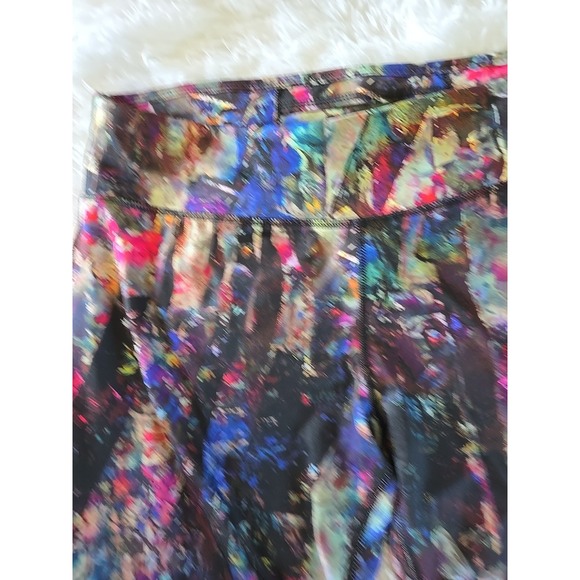 Danskin Now Fitted Women's Multi-colored Tie Dye Yoga Leggings Size L Work Out - Picture 1 of 12